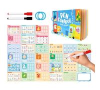 Pen Control Training Cards | Erasable Writing Exercises | Practical Handwriting Pen Control Cards, for Boys 2-6 Years Girls for Kids of Scu