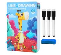 Pen Control Training Cards - Handwriting Practice Kit, Reusable Learning Game, Early Education Activity, Fine Motor Skill Tool | Pen Control Cards with Interactive Exercises for Boys Girls Students