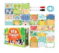 Pen Control Training Cards - Pen Control Cards, Early School Offenses Interactive Handwriting - Practice Game for 2-6 Year Old Girls Nursery Classroom