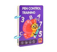 Pen Control Workbook - Wipe Clean Preschool Workbooks, Erasable Notebook for Writing Practice, Handwriting Practice Book for 4-Year-Olds, Early Learning, Pre School Writing and Fine Motor Skills
