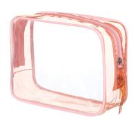 Pen Cosmetic Makeup Bag Large Capacity Pink Pu Pouch