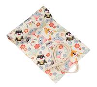Pen Curtain Canvas Roll-Up Pen Curtain Jindouyun Cherry Blossom Cotton Roll-Up Pencil Case-Akita Dog-108 Holes