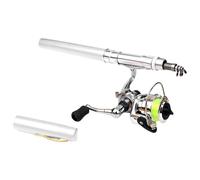 Pen Fishing Rod, Pen Fishing Rod, Miniature Fishing Rod, Telescopic Travel Fishing Rod, Lightweight Portable Crappie Fishing Rod for Freshwater and Seawater
