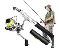 Pen Fishing Rod, Pocket Fishing Rod | Miniature Fishing Rod Telescopic Travel Fishing Rod | Lightweight Hand Fishing Rod, Marigane Fishing Rod for Sea Water and Water