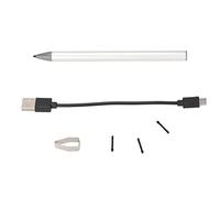 Pen for, 4096 s Pressure Sensi, Aluminum y Digital Pen with Mist, Suction, and Replaceable Nibs for T Lap (Silver (Hose Length: 2m / 6.6ft))