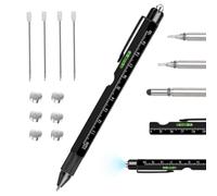 Pen Gifts for Men, 9 in 1 Multitool Pen, Cool Gadgets Tools, Birthday Gifts for Men Who Have Everything, Unique Gifts for Husband, Grandpa, Engineer, Handyman