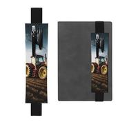 Pen Holder for Notebook Adjustable Elastic Band Pencil Holder Tractor Farm Bookmark PU Leather Pen Sleeve Pouch Pencil Case Book Marks Page Marker for Planners Journals Book