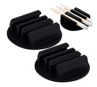 Pen Holder for Wall, 3-Slot Multifunctional Self-Adhesive Silicone Home Organizer, Desk Pen Organizer, for Teacher Student Artist Secretary Counselor School Home Hospital Library Studio Rulers