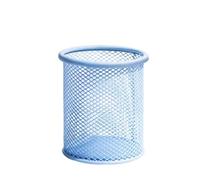 Pen Holder Metal Mesh Pencil Pot for Home Office Desk Organiser Light Blue | Pen Organiser for Study Desk Pencil Holder for Kids Students Desktop Stationery Accessories Storage