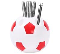 Pen Holder Organizer - Lightweight Polyresin With Rubber Ring, Painted Mesh Pattern | For School, Business, Home Teacher, Podium, Reception Desk