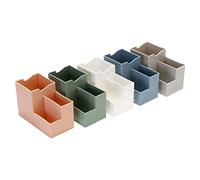 Pen Holder with Different Compartments for Office Essentials, Made of Plastic, Good Office Helper to Keep Desk Tidy and Save Space, Practical Desk Accessory for Schools Dormitories Offi