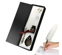 Pen & Ink Set | 10.94x3.54x1.57 Inch Goose Pen Set - Vintage Writing Instrument Notes Pens | | Beginner Writers Authors Painters, Students In