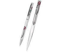 Pen & Letter Opener Set with Mackintosh Rose & Leaf Design Comes Gift Boxed
