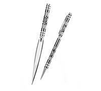 Pen & Letter Opener Set with Mackintosh Silver & Black Rose & Arrow Design