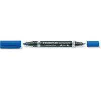 Pen Lumocolor Duo Permanent 348 F-M Blue Tip 1,5mm Staedtler