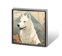 Pen Next to Dog Lapel Pin Fashion Brooch Pin Cute Button Badges Square Button Pins Enamel Pins Metal Pinback for Hat Shirt Clothing Bags Decoration