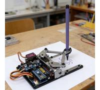Pen Plotter Writing Robot, DIY Smart Drawing Robot Kit, Drawing Board Robotic Arm, Plotter with APP Control, Open Source Programming Companion, Assembled By Users, for Creative Painting Activities