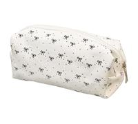 Pen Pouch - Pencil Pouch | Aesthetic Bow Pattern Stationery Portable Large Capacity Boxes for Classroom Teen Kids College Girls Travel Crafts