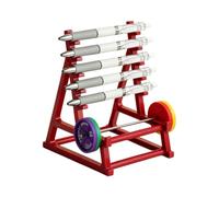 Pen Rack Desk Organizer Barbell Holder, Creative ABS Writing Tool Storage for Work Desk, Study Table and Home Use Pen Organizer Barbell Holder Writing Tool Rack Work Storage Study Stand Home Pencil