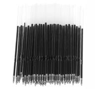 Pen Refills Black Ballpoint, 100Pcs Black Reception Pen Ink Refills, 0.7mm Retractable Refill, Ink Pen Refill Smooth Writing for Click Pens Journal Writing, School and Office Suppliers