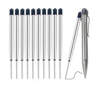 Pen Refills Compatible with Bastion,Metal Construction,Quick-Drying and Waterproof,Smooth Writing,10 PCS,Refill Black