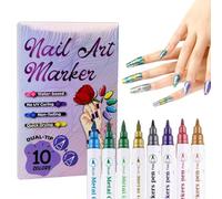 Pen Set - Tip Gel Polish Marker for High Pigment Finish, Quick Dry Shine with Smooth Application, Manicure Coloring Tool for Home Salon Designs 12 Color Specification