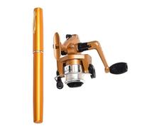 Pen Shape Fishing Rod Reel Set Small Telescopic Pocket Pen Styles Aluminum Fishing Rod With Reel Accessories Set