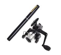 Pen Shaped Telescopic Fishing Rod With Fishing Reel Pocket Foldable Fishing Rod Reel Set Small Pen Fishing Rod Set Telescopic Fishing Rod Set