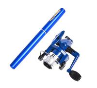 Pen Shaped Telescopic Fishing Rod With With Fishing Reel Accessories Set,Pocket Foldable Fishing Rod Reel Set, Small Pen Fishing Rod Set