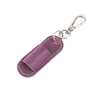 Pen Strap Holder with Key Holder, Portable Pencil Protector for Clipboard, PU Leather Pen Strap Holder