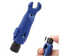 Pen-Style Multifunctional Wire Stripper Pliers for RG6/RG59/RG7/RG11 Coaxial Cables - Crimping Tool with Return Spring, 3.5-9 mm Stripping Diame