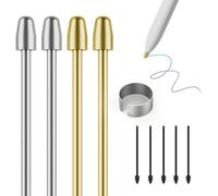 Pen Tips for Remarkable 2 Paper Tablet Marker Plus Stylus - Durable Titanium Alloy Metal Replacement Pen Nibs, with 4096 Pressure Sensitivity and Tilt Support (4PCS Tips-Metal and 5PCS Tips-Black)