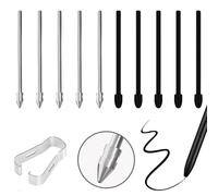 Pen Tips Replacement for Kindle Scribe Pen 10PCS, Nibs Compatible with Premium Remarkable 1/2 Plus Digital 4096 Levels with Folder(No Worn Out 5 Titanium Nibs and 5 Felt Tips)