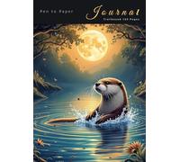 Pen to Paper Journal Trailbound 120 Pages: A5 Writing lined book memoir Animal spirit theme 8 : Designed by Aetherial Moon