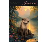 Pen to Paper Riverbound 120 Pages: A5 Writing lined book memoir Animal spirit theme 10 : Designed by Aetherial Moon