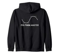 Pen Tool Design Master Graphic Illustrator Art Designer Zip Hoodie