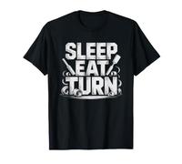 Pen Turning Daily Routine Sleep Eat Turn Repeat Graphic T-Shirt