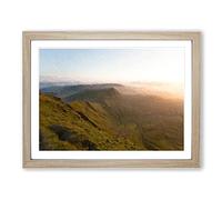 Pen Y Fan In The Brecon Beacons Wales Modern Art Framed Print | A3 Oak Framed Wall Art | Ready to Hang | Modern Nature Picture | Living Room Bedroom Lounge Office