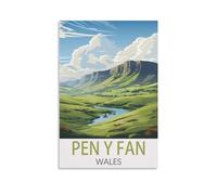 Pen Y Fan Wales Vintage Travel Posters 08x12inch(20x30cm) Canvas Art Poster And Wall Art Picture Print Modern Family Bedroom Decor