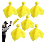 Penalty Flag - Sports Referee Flags Soccer Challenge Flags - Reusable Yellow Football Throwing Flag, Multifunctional Football Tossing Flags for Sport Competition