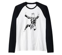 Pencak Silat: Dynamic Indonesian Martial Arts Design Raglan Baseball Tee