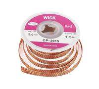 Pence & Moon Collective 1 Pcs Solder Wick, Ultra Absorbent Desoldering Copper Braid with No-Clean Flux for PCB Repair & Electronics DIY (0.10" x 4.92')