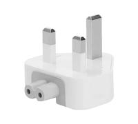 Pence & Moon Collective 1 Pcs UK 3-Pin AC Power Adapter Wall Plug, Compatible with iPhone14 charger MacBook Pro Air Mac iBook iPad and More (White)