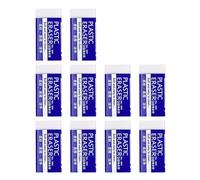Pence & Moon Collective 10 Pcs Eraser Multipack, Erasers Multipack, White 2B Rubbers Erasers, Classic Latex Free Plastic Rubber for School, Office, Kids, Adults Art