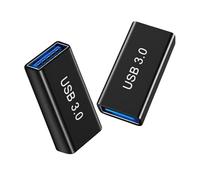 Pence & Moon Collective 2-Pack USB Female to Female, USB 3.0 Female to Type A Female 3.0 Coupler for Connecting Two USB Male Ends Devices, Usb to Usb adapters, Extension Usb Connector