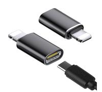 Pence & Moon Collective 2 Pcs 27W USB C to L Adapter, USB C Female to L Male Adapter Supports 27W PD Fast Charging Compatible with iPhone 14/13/12/11/iPad/Airpods, Not for Headphone/Audio/OTG