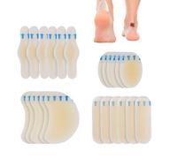 Pence & Moon Collective 24 Pcs Gel Guard Invisible Blister Plasters, Blister Pads for Heel, Foot, Toe, Feet - Gel Blister Chshions for Prevention & Recovery, Blister Prevention(4 Sizes)