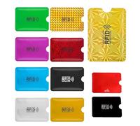Pence & Moon Collective 9 Pcs Credit Card Protector RFID Blocking Card, Colorful RFID Card Holder Identity Card Protectors Credit Card Holder for Women Men