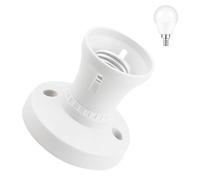 Pence & Moon Collective E27 Lamp Holder Base Socket Converter, Light Bulb Socket Lamp Fitting, for E27 Ceiling Light Fitting(Straight Socket)