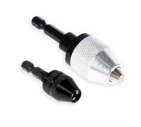 Pence & Moon Collective Keyless Drill Chuck Set, 2-Piece, 1/4" Hex Shank Adapters, 0.3-6.5mm & 0.3-3.6mm Range